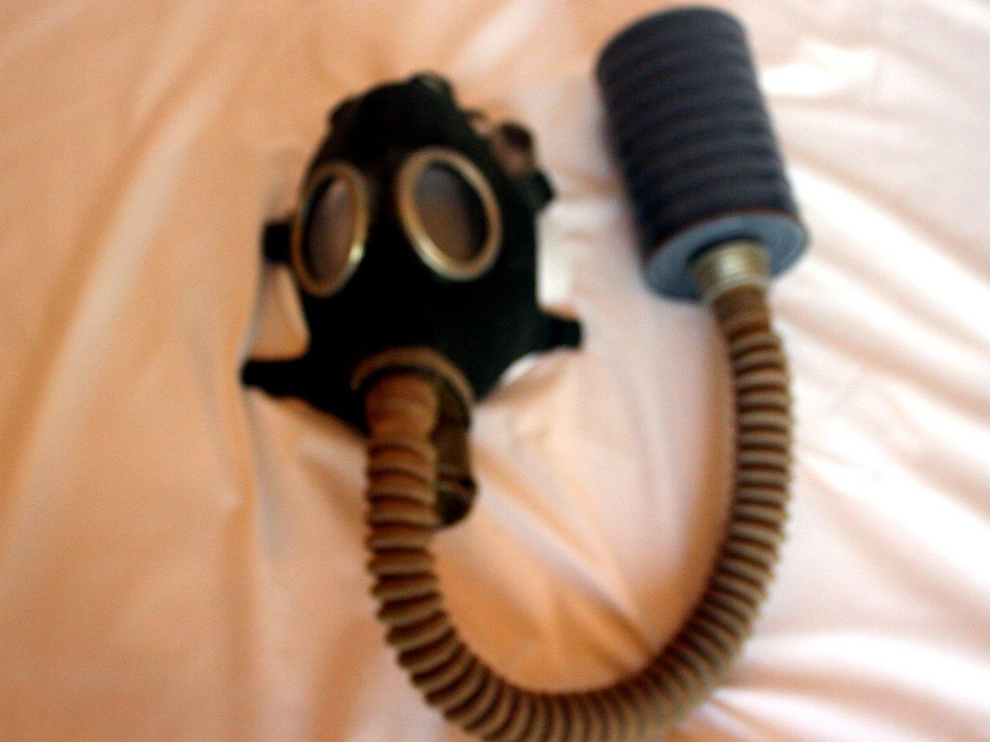 Military Gas Mask, Hose & Filter